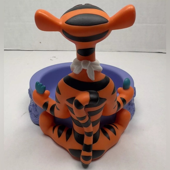 Vintage TIGGER Bowl RARE HTF 90's Applause Winnie the Pooh HOLDER ONLY Snack Pet - Picture 8 of 12